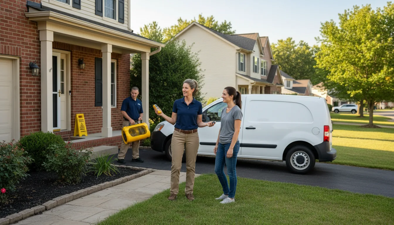 Residential water damage restoration in Carroll, NE